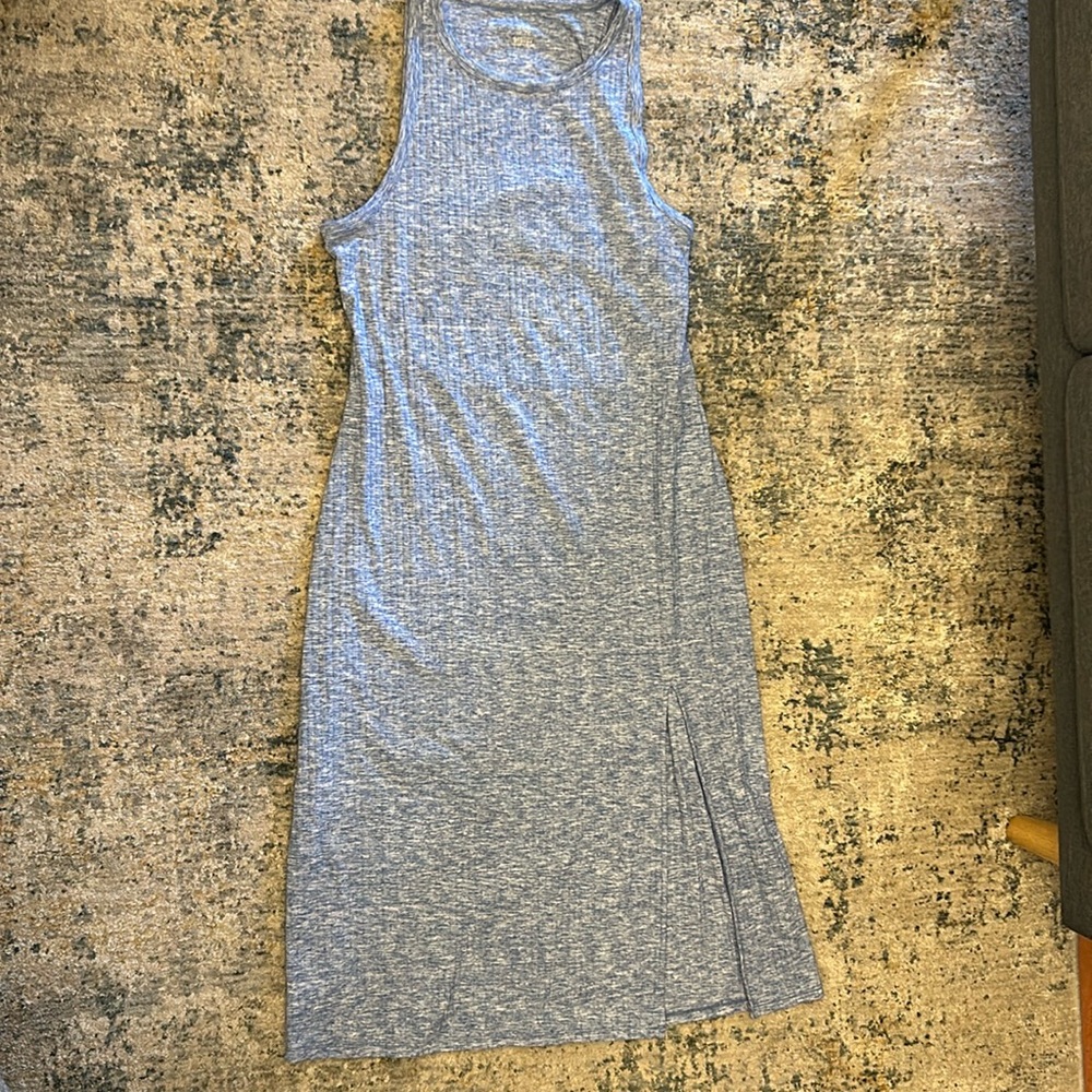 Aerie Open Back Rib Knit Midi Dress